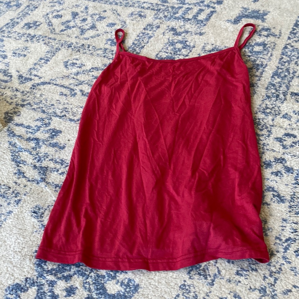 Red tank top
